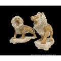 Garden decoration life size antique marble stone lion statue for sale